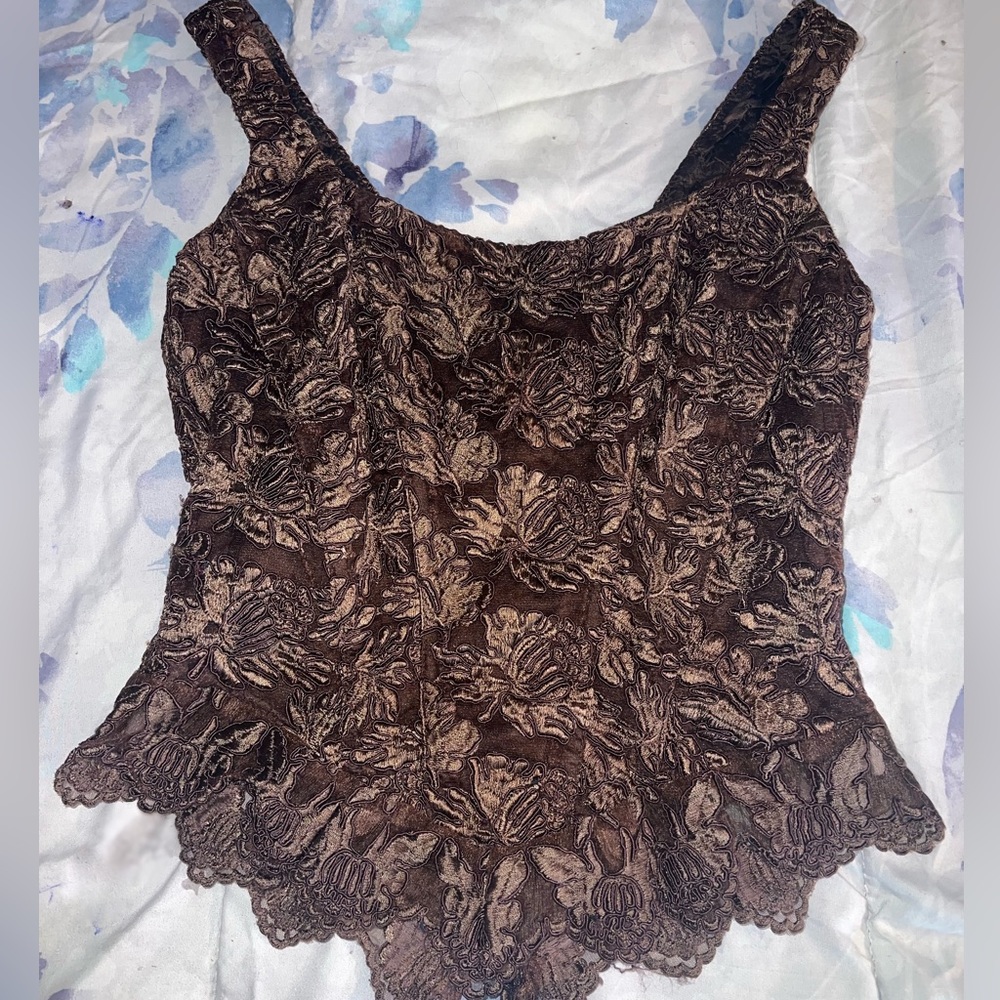 Brown corset